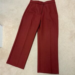 Sézane Martin Crop Trousers in Hazelnut